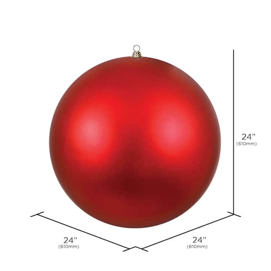 Vickerman 24" Giant Matte Ball Christmas Ornament
